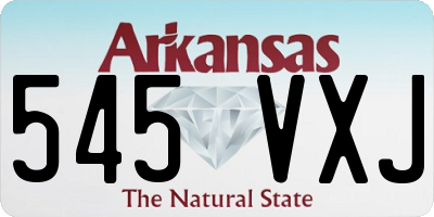 AR license plate 545VXJ