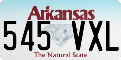 AR license plate 545VXL