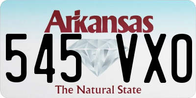 AR license plate 545VXO