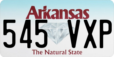 AR license plate 545VXP