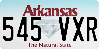 AR license plate 545VXR
