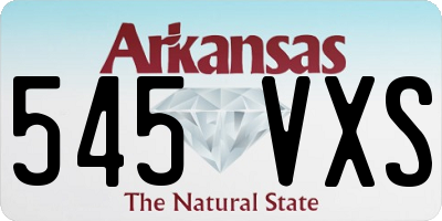 AR license plate 545VXS