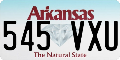 AR license plate 545VXU