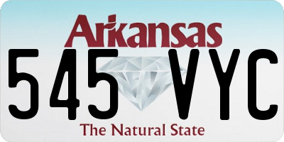 AR license plate 545VYC