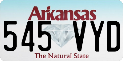 AR license plate 545VYD