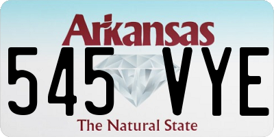 AR license plate 545VYE