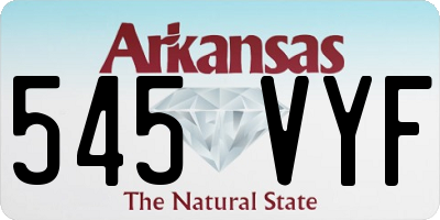 AR license plate 545VYF