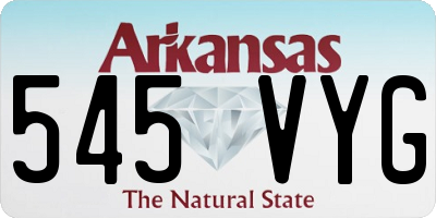 AR license plate 545VYG