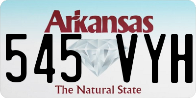 AR license plate 545VYH