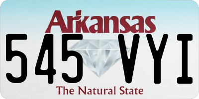 AR license plate 545VYI