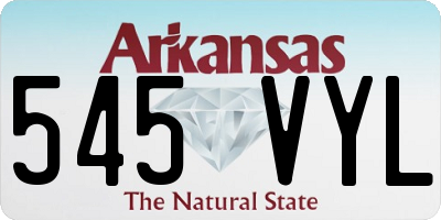 AR license plate 545VYL