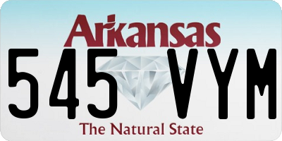 AR license plate 545VYM