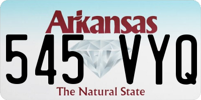 AR license plate 545VYQ