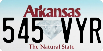 AR license plate 545VYR