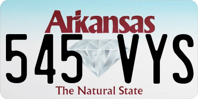 AR license plate 545VYS