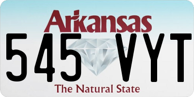AR license plate 545VYT