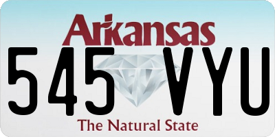 AR license plate 545VYU