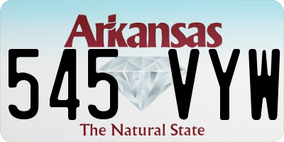 AR license plate 545VYW