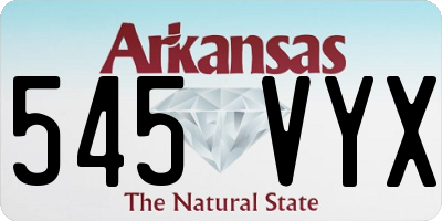 AR license plate 545VYX