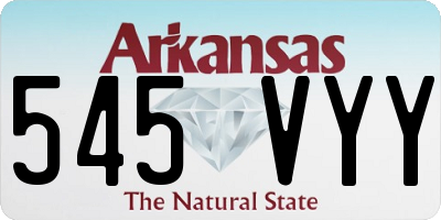 AR license plate 545VYY