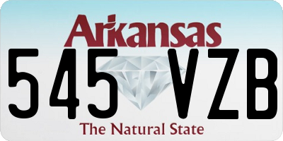 AR license plate 545VZB