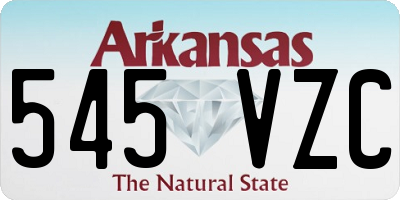 AR license plate 545VZC