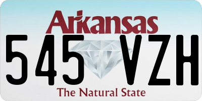AR license plate 545VZH