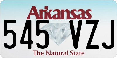 AR license plate 545VZJ