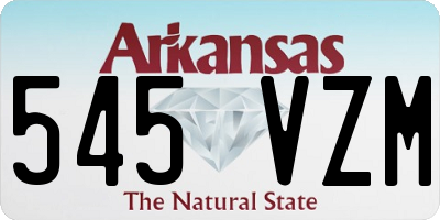 AR license plate 545VZM