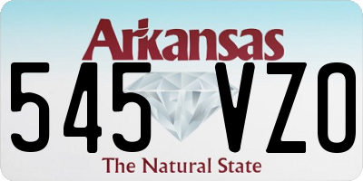 AR license plate 545VZO