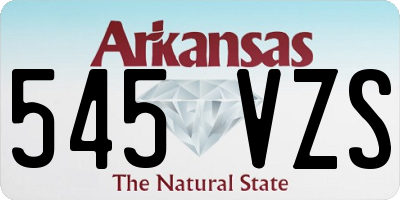 AR license plate 545VZS