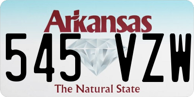 AR license plate 545VZW