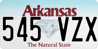 AR license plate 545VZX