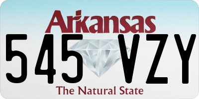 AR license plate 545VZY