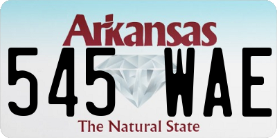 AR license plate 545WAE