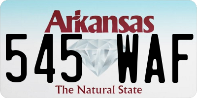 AR license plate 545WAF