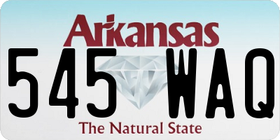AR license plate 545WAQ