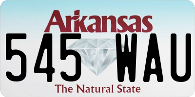 AR license plate 545WAU