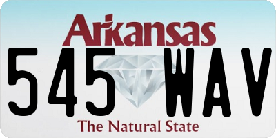 AR license plate 545WAV