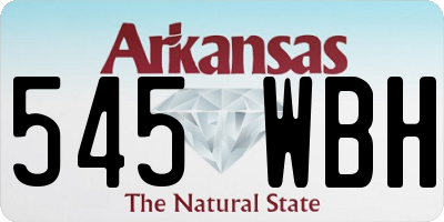 AR license plate 545WBH