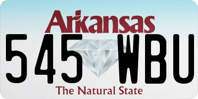 AR license plate 545WBU