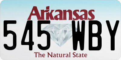 AR license plate 545WBY