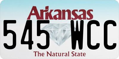 AR license plate 545WCC