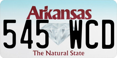 AR license plate 545WCD