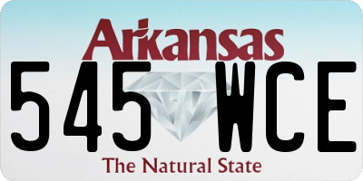 AR license plate 545WCE
