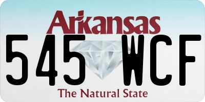 AR license plate 545WCF