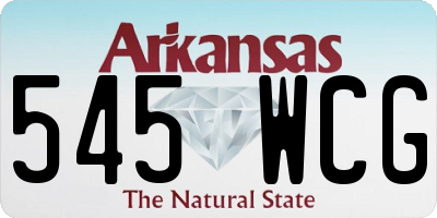 AR license plate 545WCG