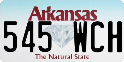 AR license plate 545WCH