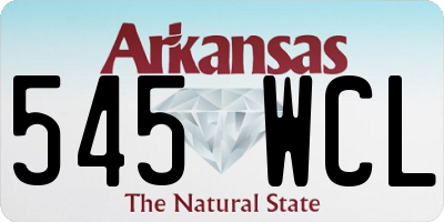 AR license plate 545WCL