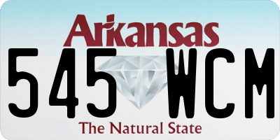 AR license plate 545WCM